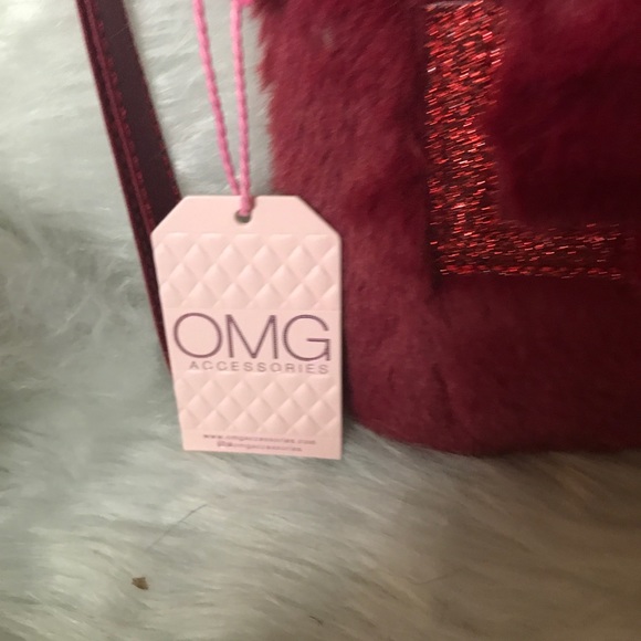 NWT OMG accessories make up bag medium FauxFur - Picture 3 of 4